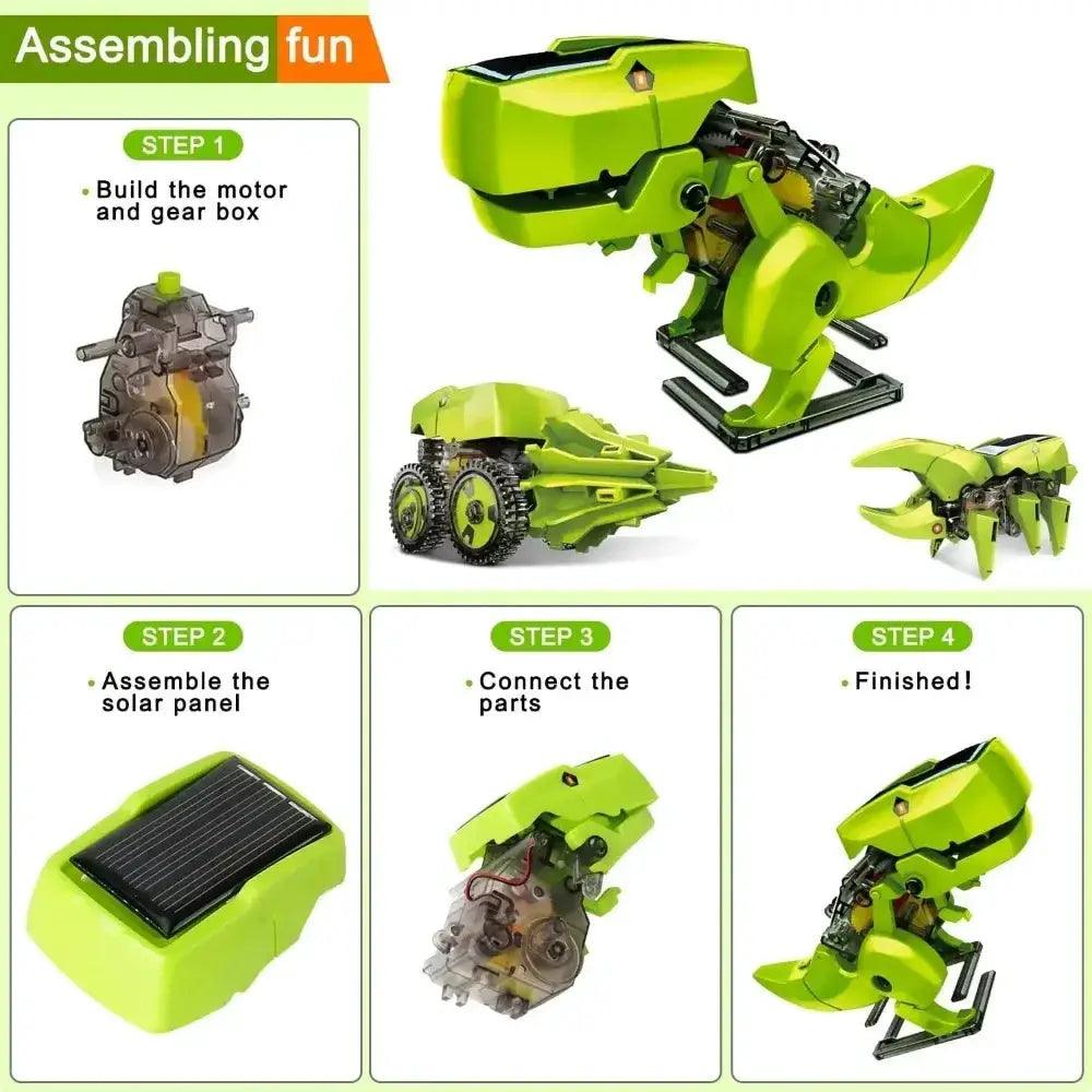  Solar Powered 3 In 1 Educational Robot Kit For Kids -  ToylandEU™