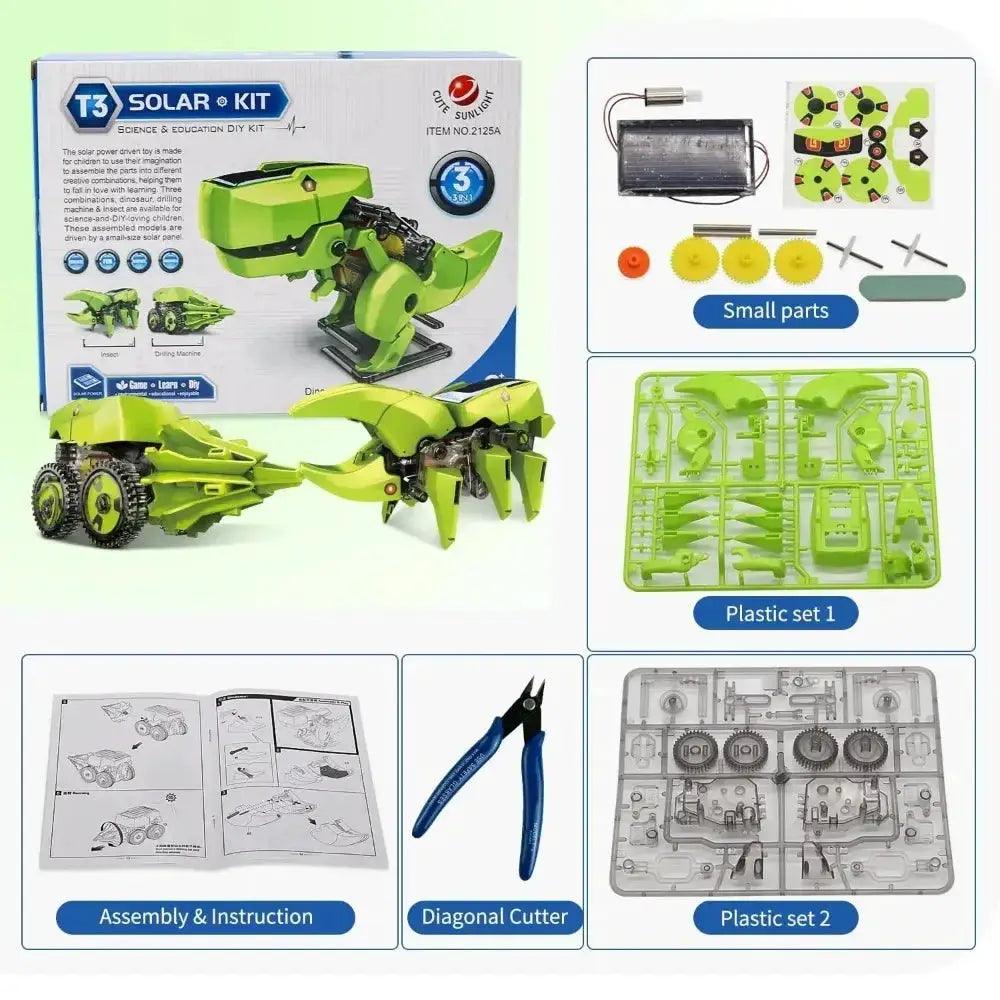  Solar Powered 3 In 1 Educational Robot Kit For Kids -  ToylandEU™