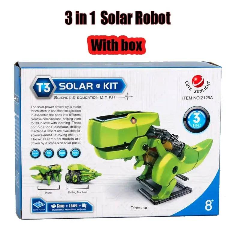  Solar Powered 3 In 1 Educational Robot Kit For Kids -  ToylandEU™