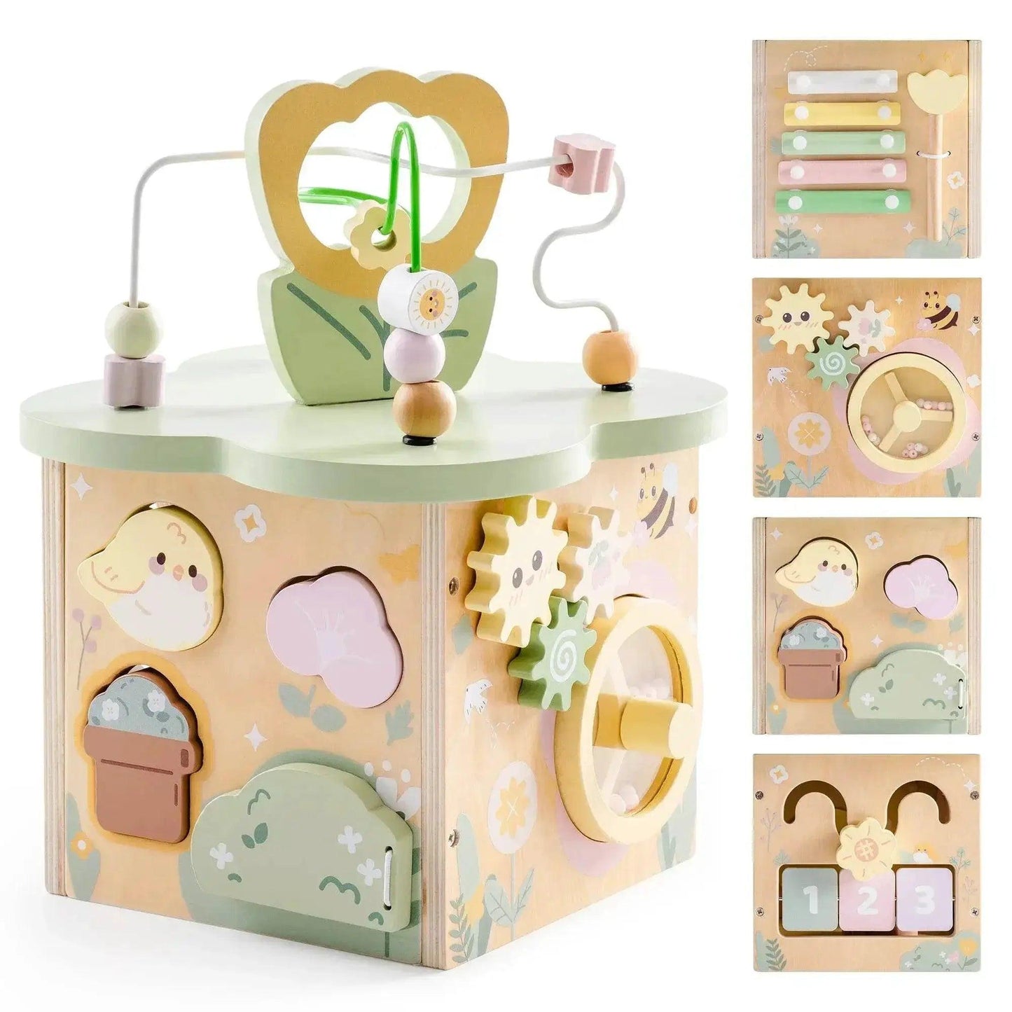  Robotime 13 in 1 and 9 in 1 Montessori Baby Activity Cube Toy -  ToylandEU™