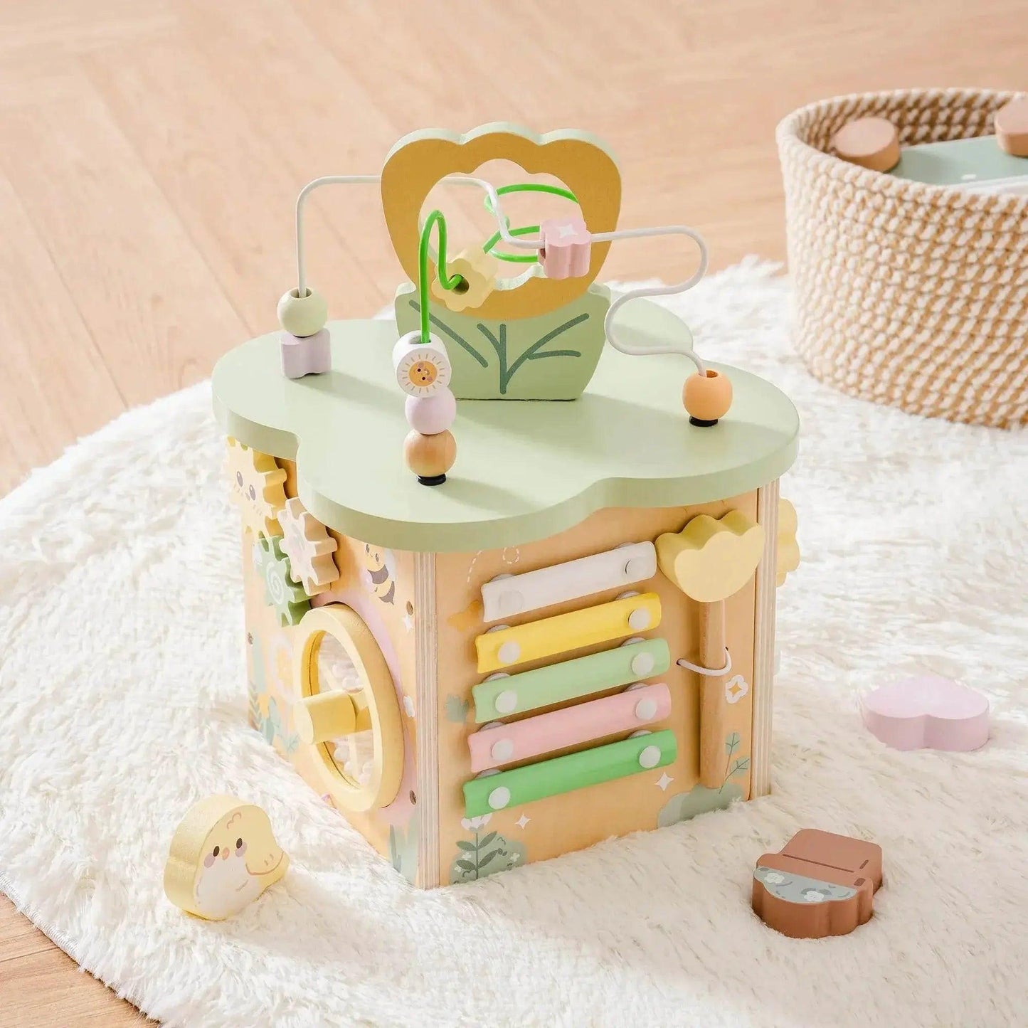  Robotime 13 in 1 and 9 in 1 Montessori Baby Activity Cube Toy -  ToylandEU™