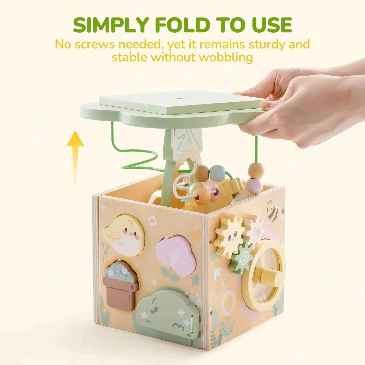  Robotime 13 in 1 and 9 in 1 Montessori Baby Activity Cube Toy -  ToylandEU™