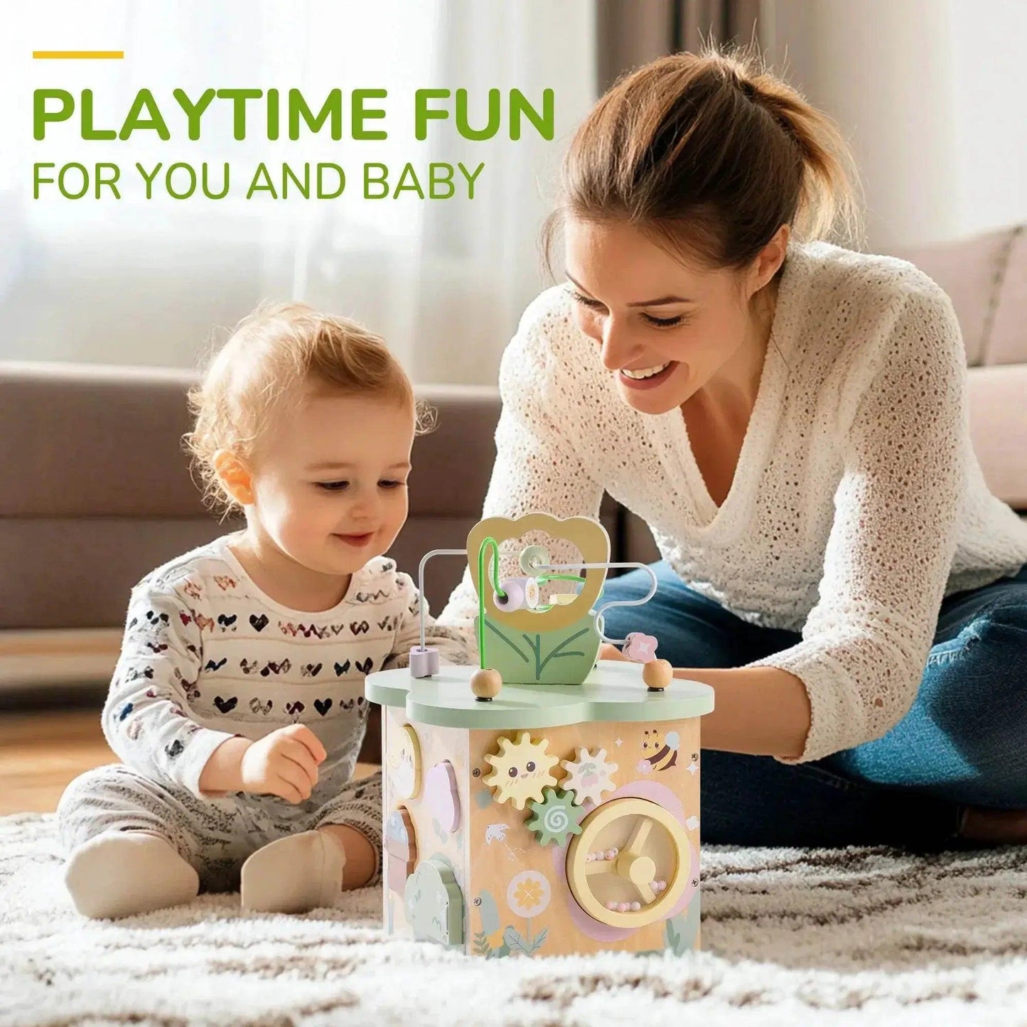  Robotime 13 in 1 and 9 in 1 Montessori Baby Activity Cube Toy -  ToylandEU™