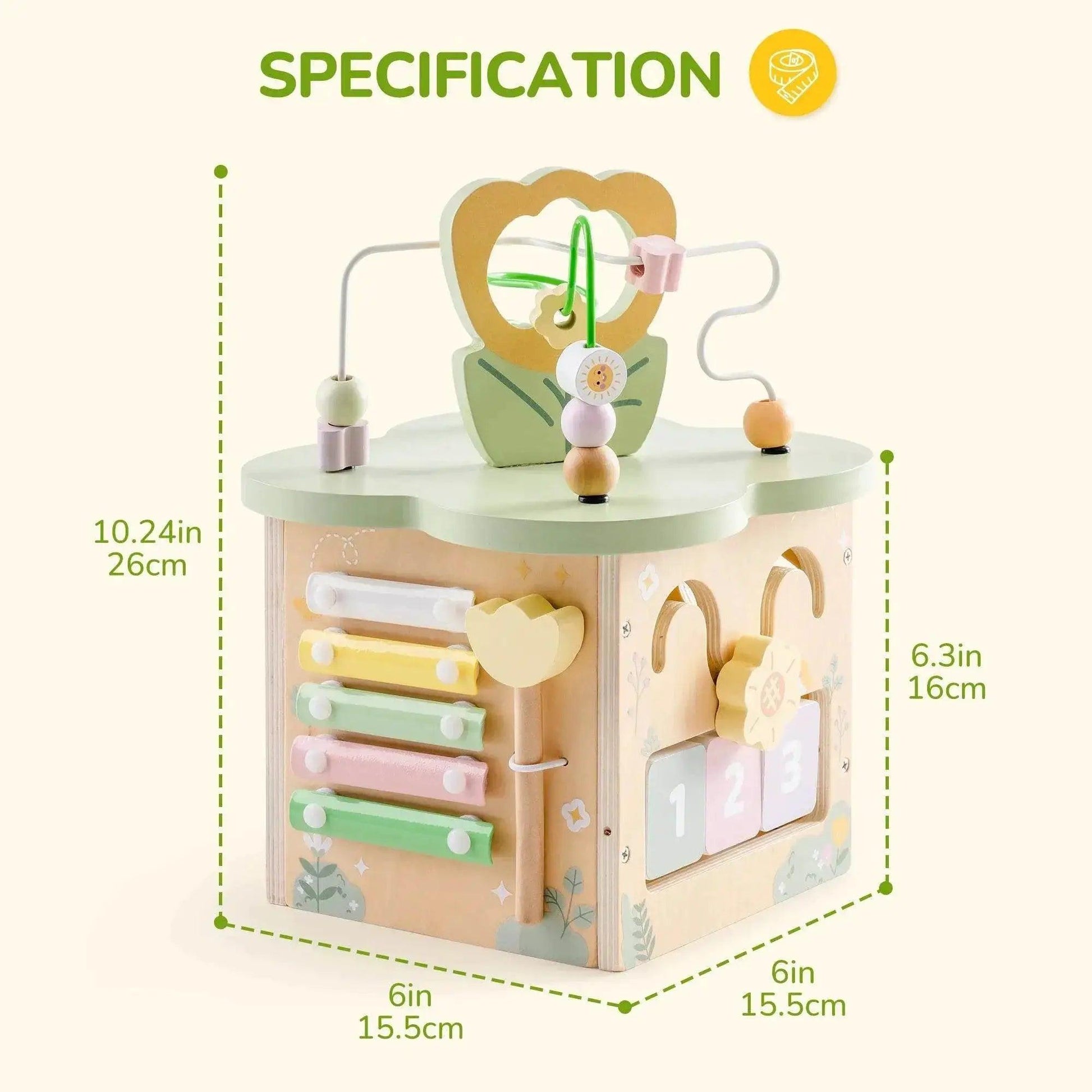  Robotime 13 in 1 and 9 in 1 Montessori Baby Activity Cube Toy -  ToylandEU™