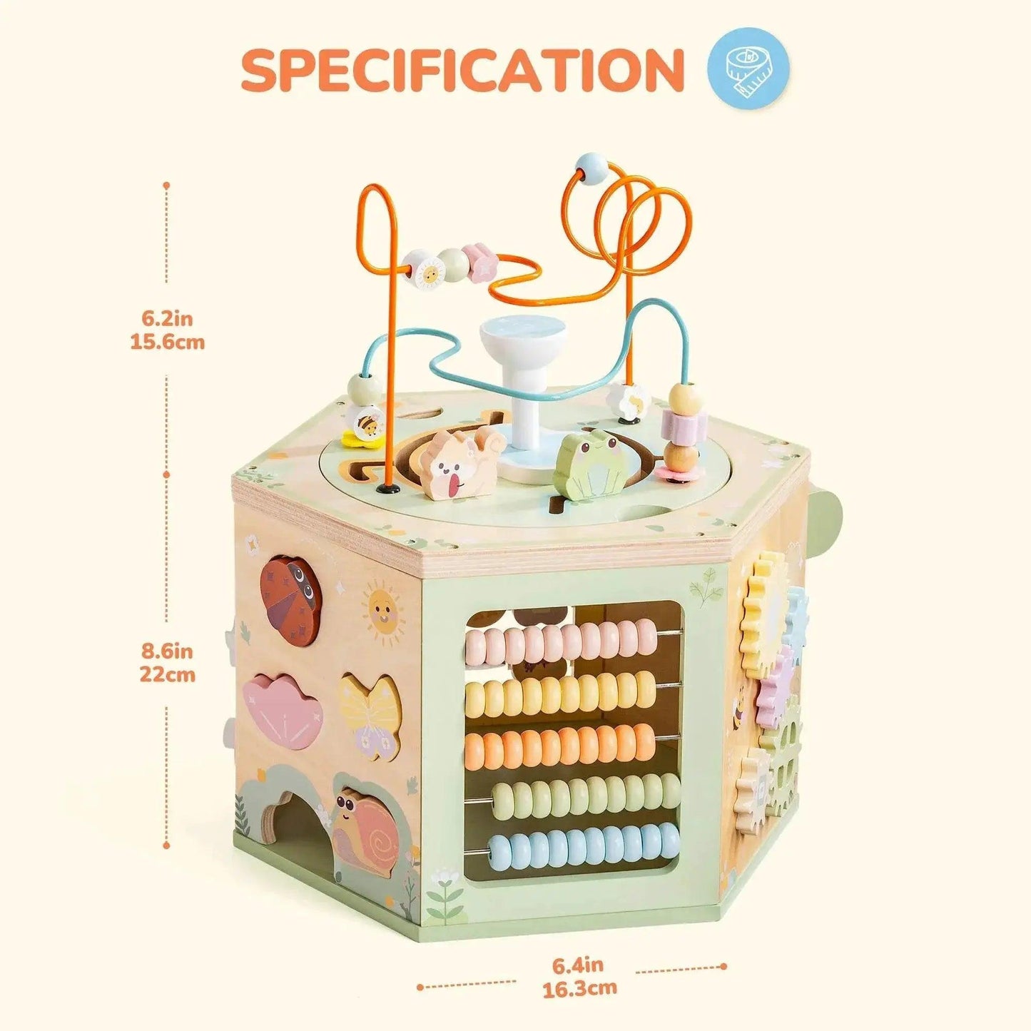  Robotime 13 in 1 and 9 in 1 Montessori Baby Activity Cube Toy -  ToylandEU™