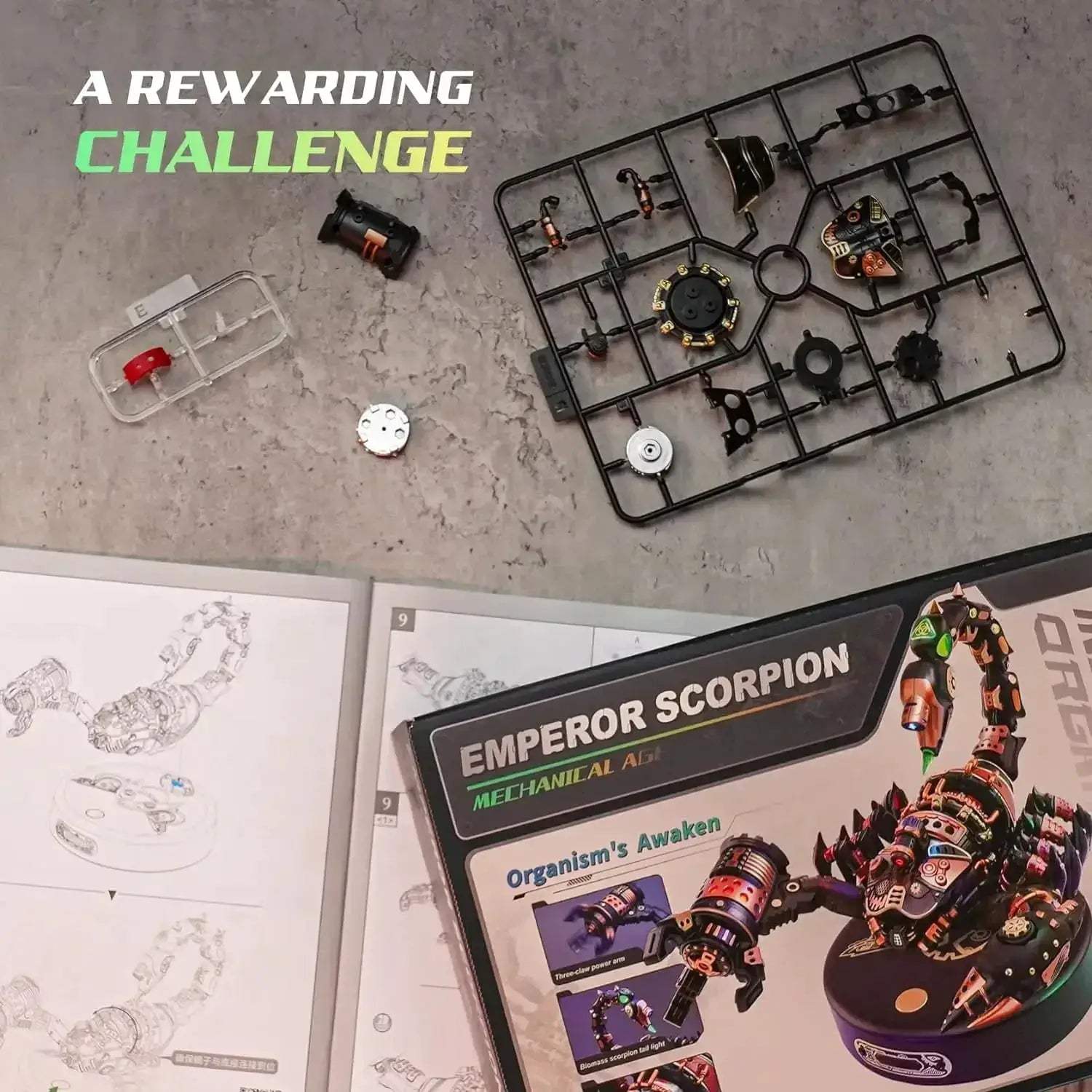 Robotime 3D Metal Puzzle Emperor Scorpion with LED Light - ToylandEU