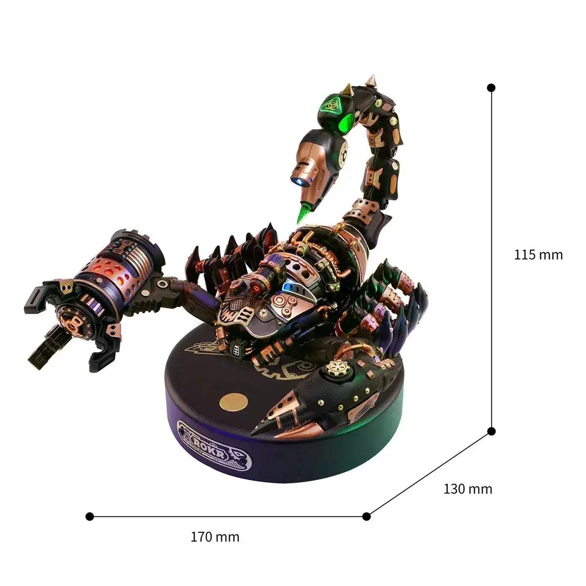 Robotime 3D Metal Puzzle Emperor Scorpion with LED Light - ToylandEU