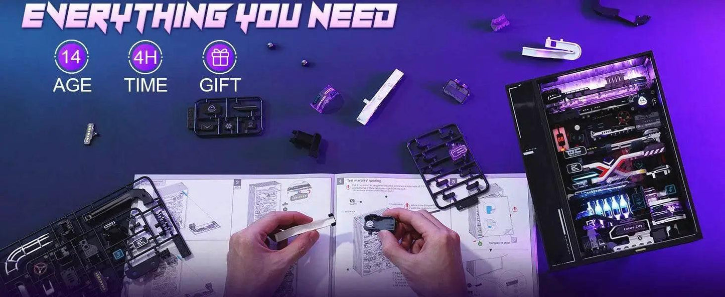  Robotime 3D Puzzle Model Kits DIY Marble Run with LED Light -  ToylandEU™