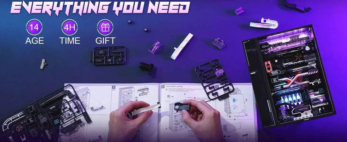  Robotime 3D Puzzle Model Kits DIY Marble Run with LED Light -  ToylandEU™