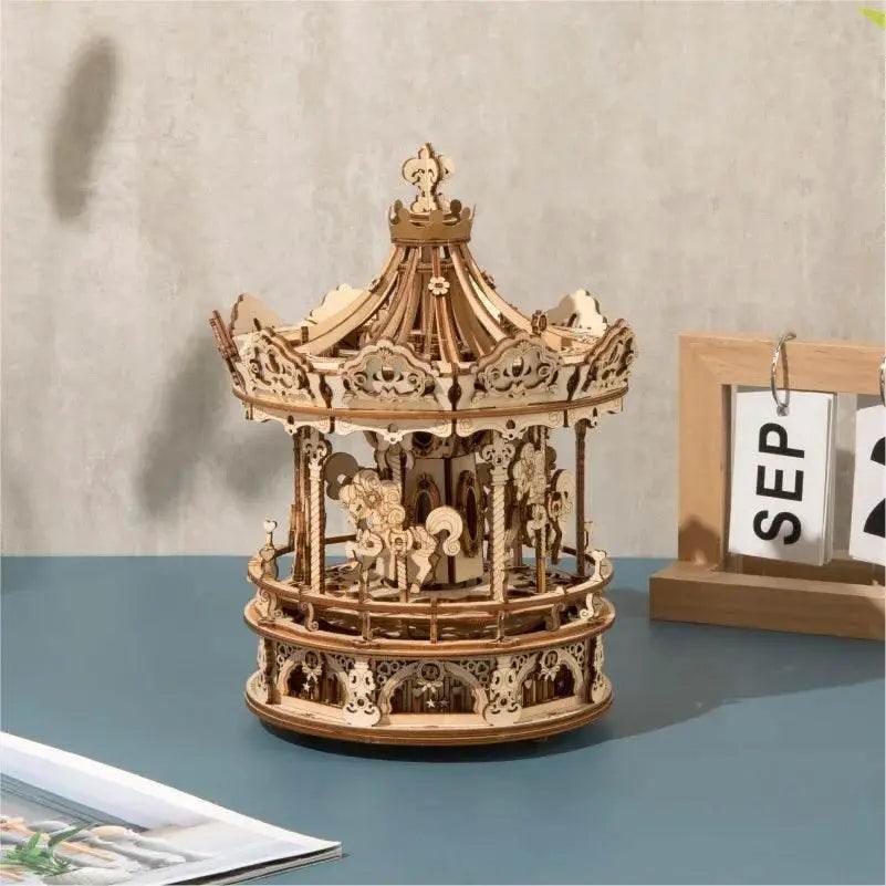  Robotime 3D Wooden Puzzle Carousel Gift for Kids and Adults -  ToylandEU™