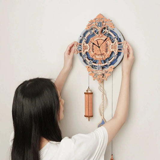  Robotime 3D Wooden Puzzle Wall Clock Rokr Romantic Note -  ToylandEU™