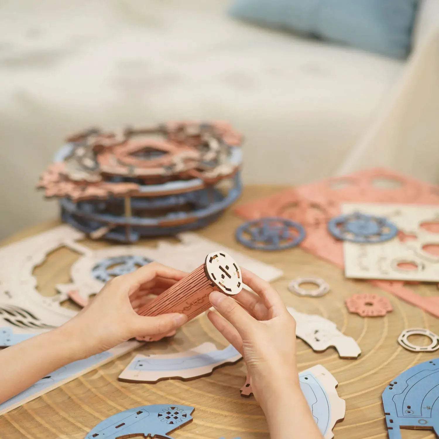  Robotime 3D Wooden Puzzle Wall Clock Rokr Romantic Note -  ToylandEU™
