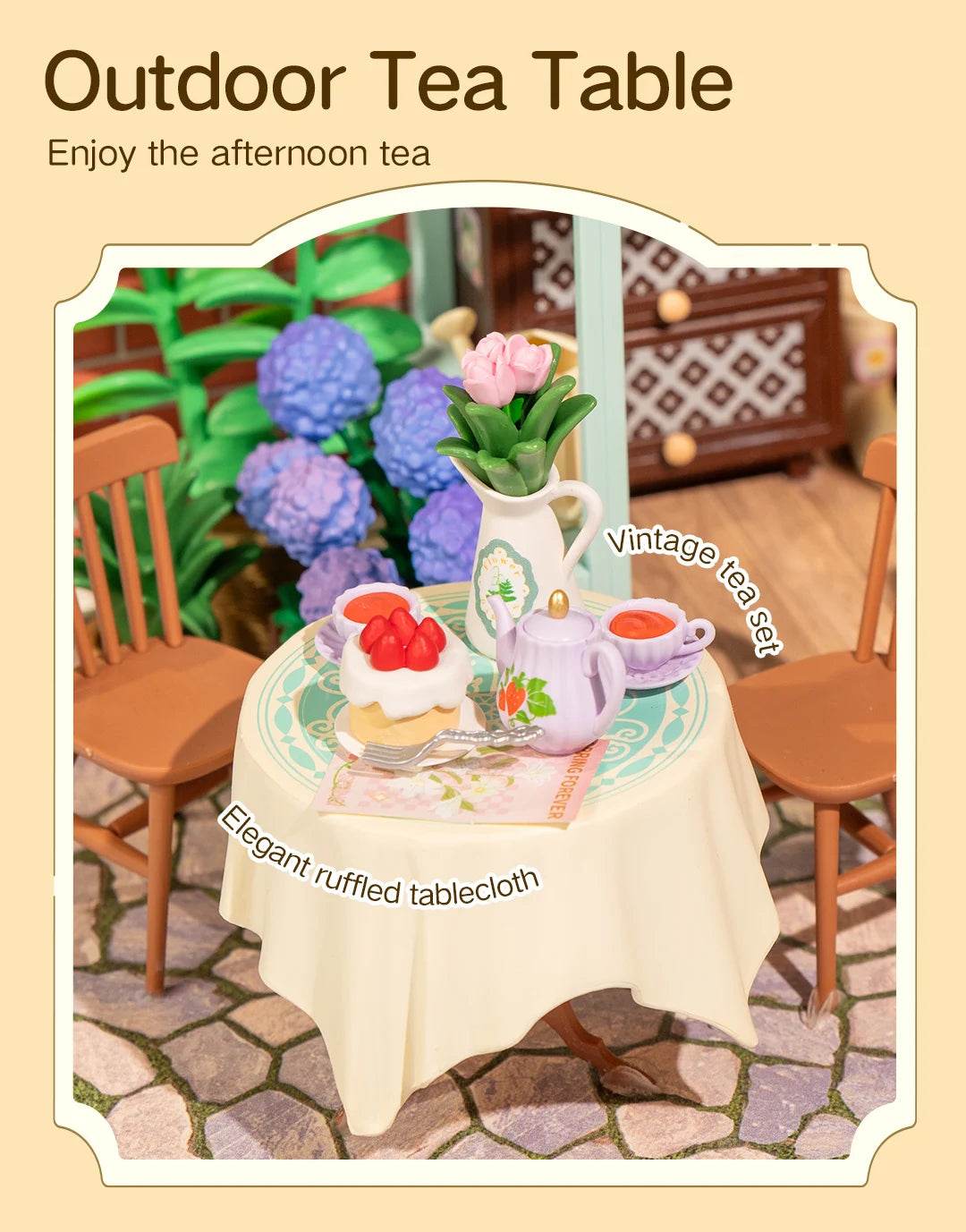 Robotime DIY Miniature Dollhouse Kit with Accessories Model Supply Store Kit with LED to Build Decent Birthday Gift 3D Puzzle - ToylandEU