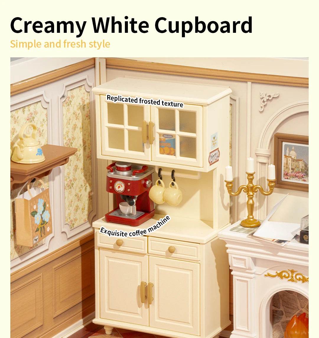 Robotime DIY Miniature Dollhouse Kit with Accessories Model Supply Store Kit with LED to Build Decent Birthday Gift 3D Puzzle - ToylandEU