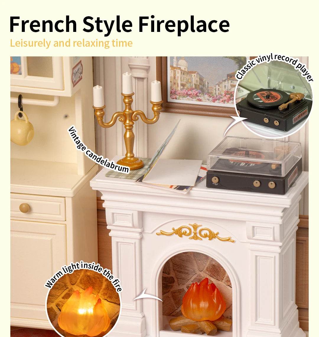 Robotime DIY Miniature Dollhouse Kit with Accessories Model Supply Store Kit with LED to Build Decent Birthday Gift 3D Puzzle - ToylandEU