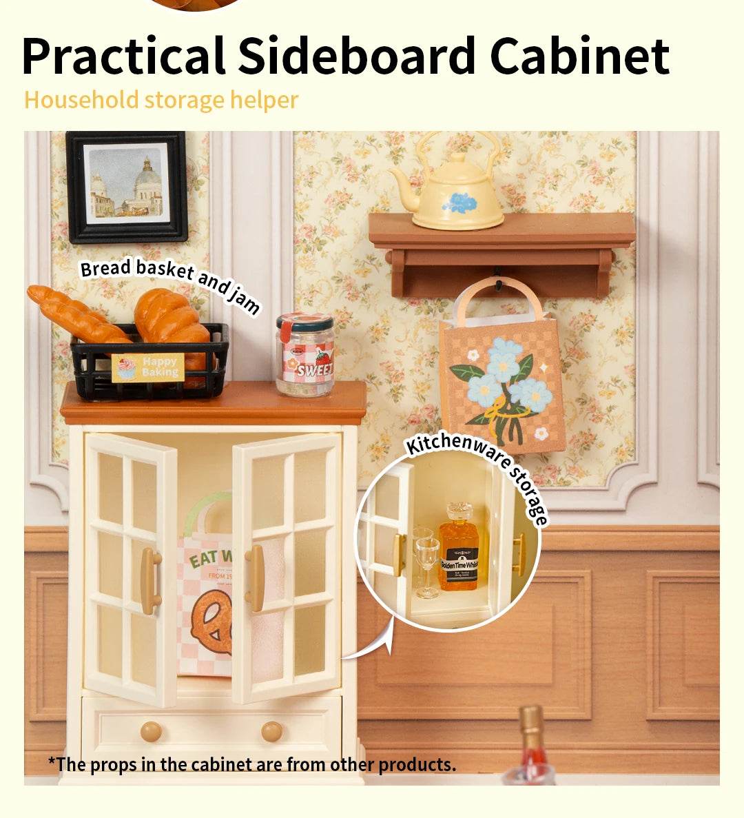 Robotime DIY Miniature Dollhouse Kit with Accessories Model Supply Store Kit with LED to Build Decent Birthday Gift 3D Puzzle - ToylandEU