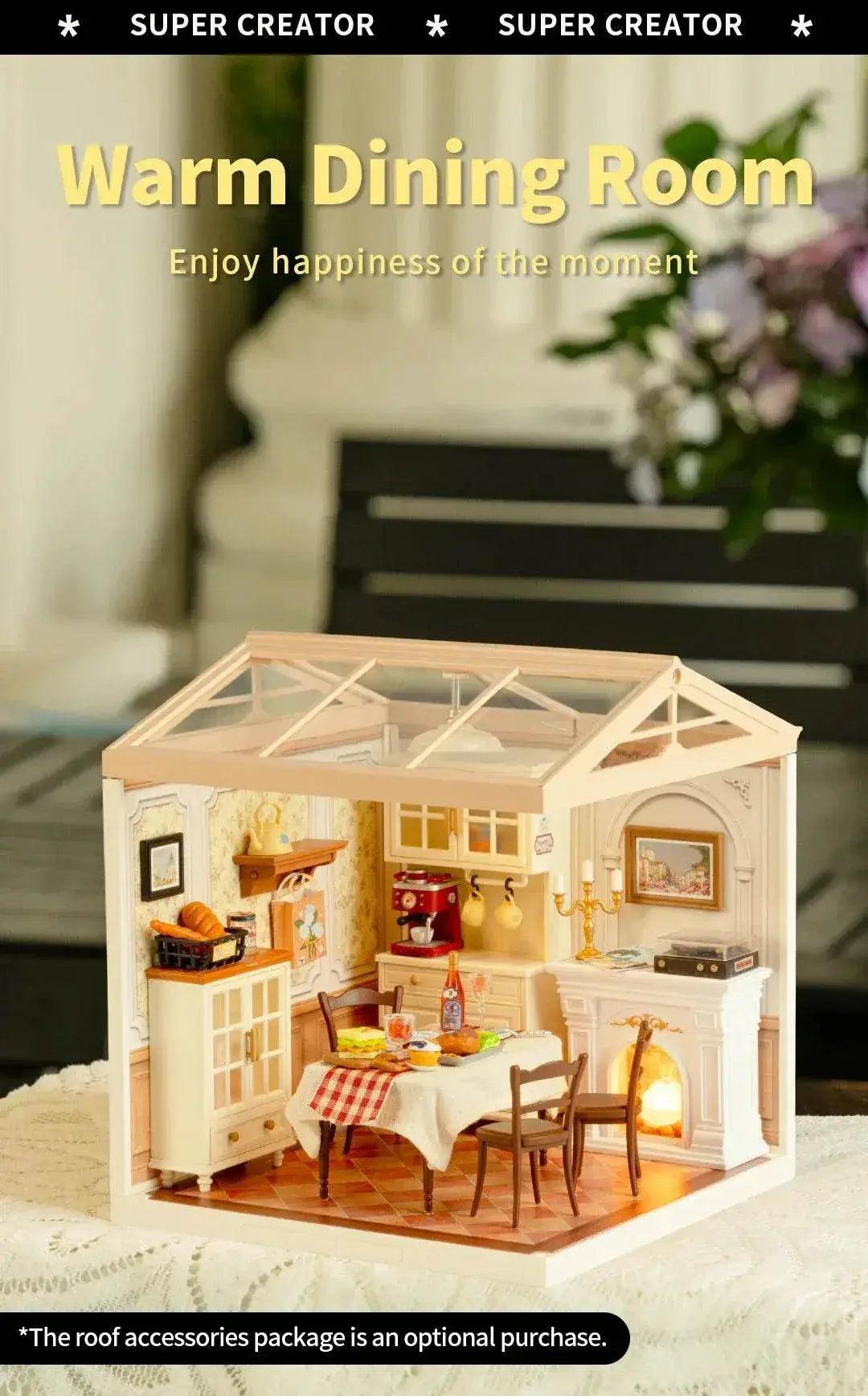  Robotime DIY Miniature Dollhouse Kit with LED Gift Idea -  ToylandEU™