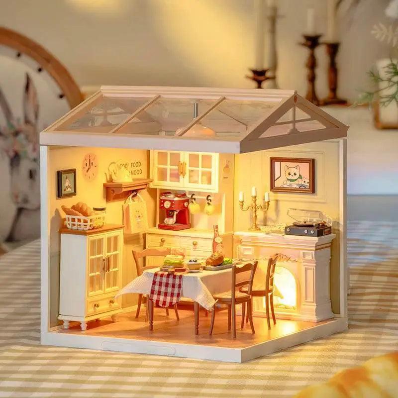  Robotime DIY Miniature Dollhouse Kit with LED Gift Idea -  ToylandEU™