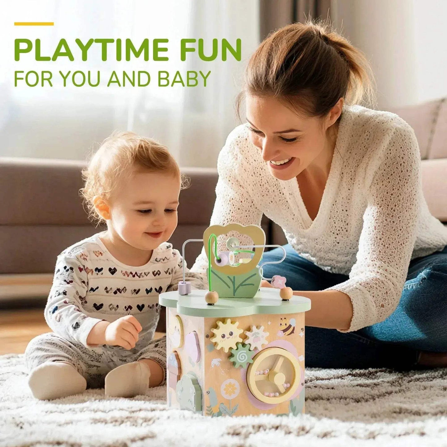  Robotime 13 in 1 and 9 in 1 Montessori Baby Activity Cube Toy -  ToylandEU™