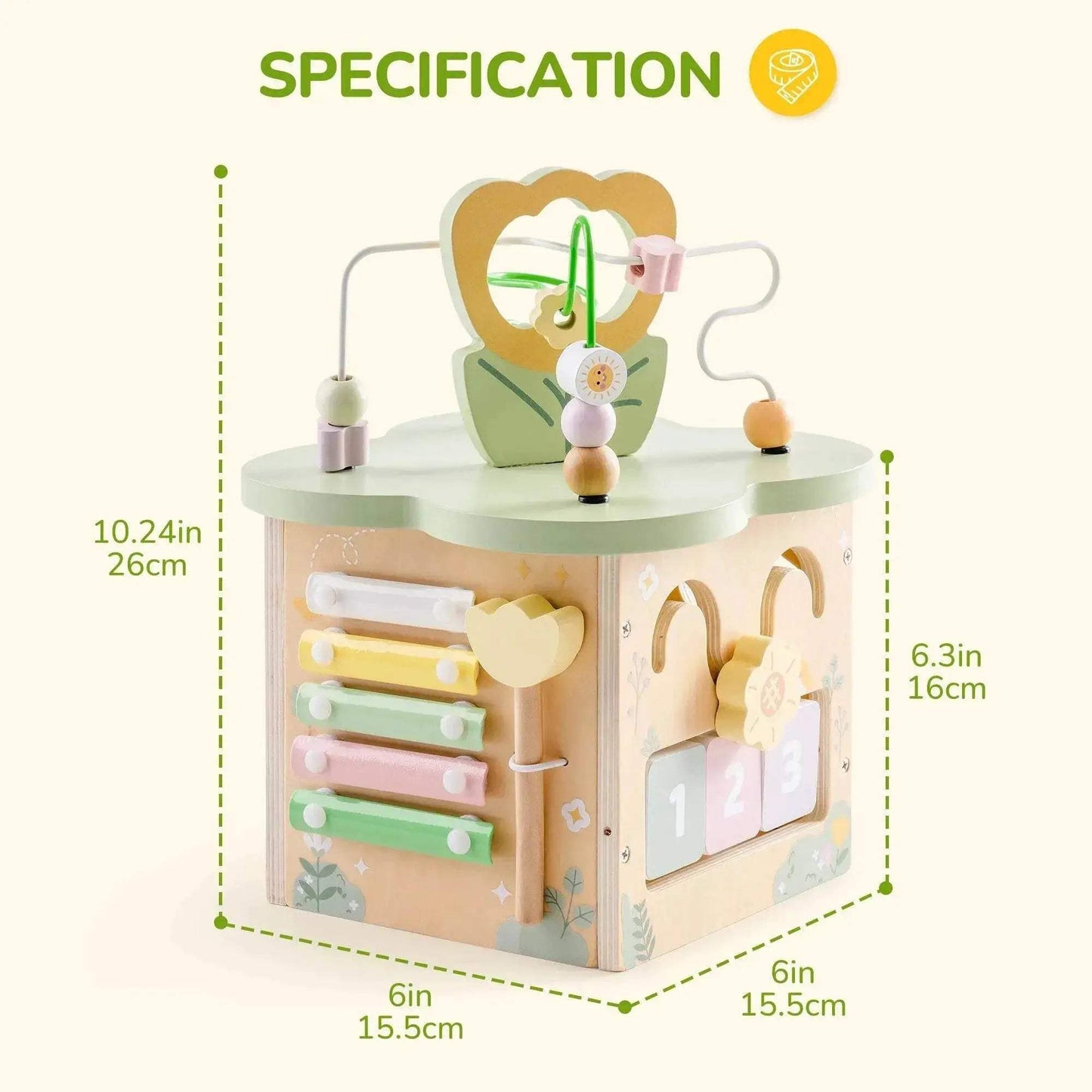  Robotime 13 in 1 and 9 in 1 Montessori Baby Activity Cube Toy -  ToylandEU™