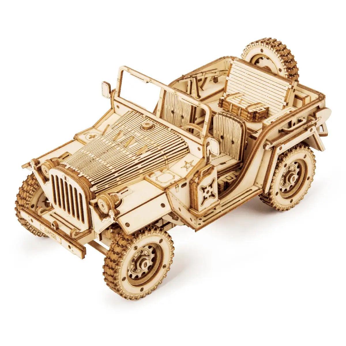  Robotime Movable Wooden Model Kit Steam Train Puzzle -  ToylandEU™