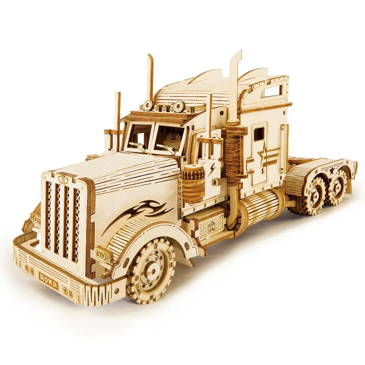  Robotime Movable Wooden Model Kit Steam Train Puzzle -  ToylandEU™
