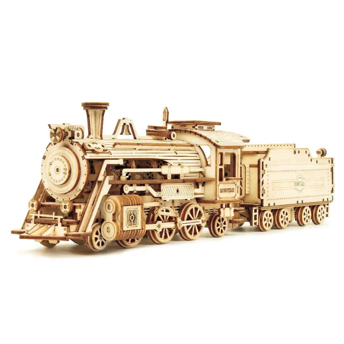  Robotime Movable Wooden Model Kit Steam Train Puzzle -  ToylandEU™