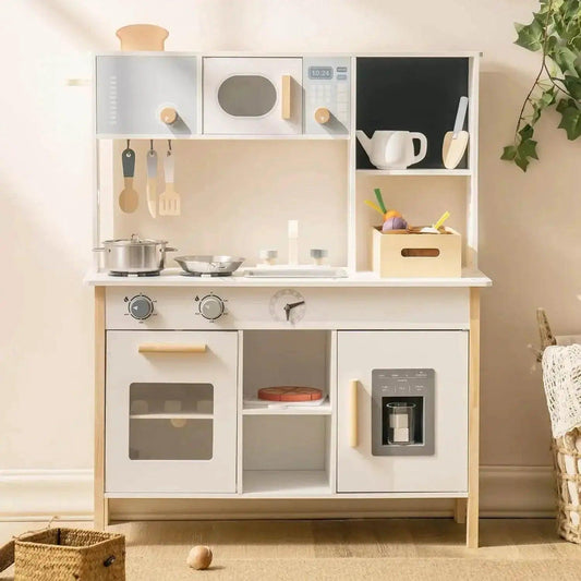  Robotime Play Kitchen Wooden Kids Playset with Food Set -  ToylandEU™