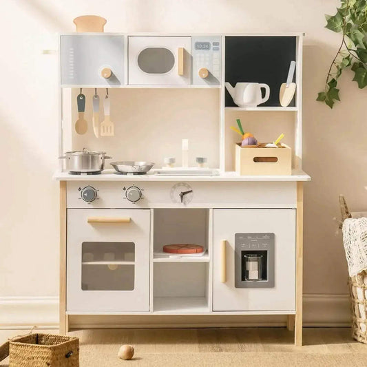  Robotime Play Kitchen Wooden Kids Playset with Food Set -  ToylandEU™