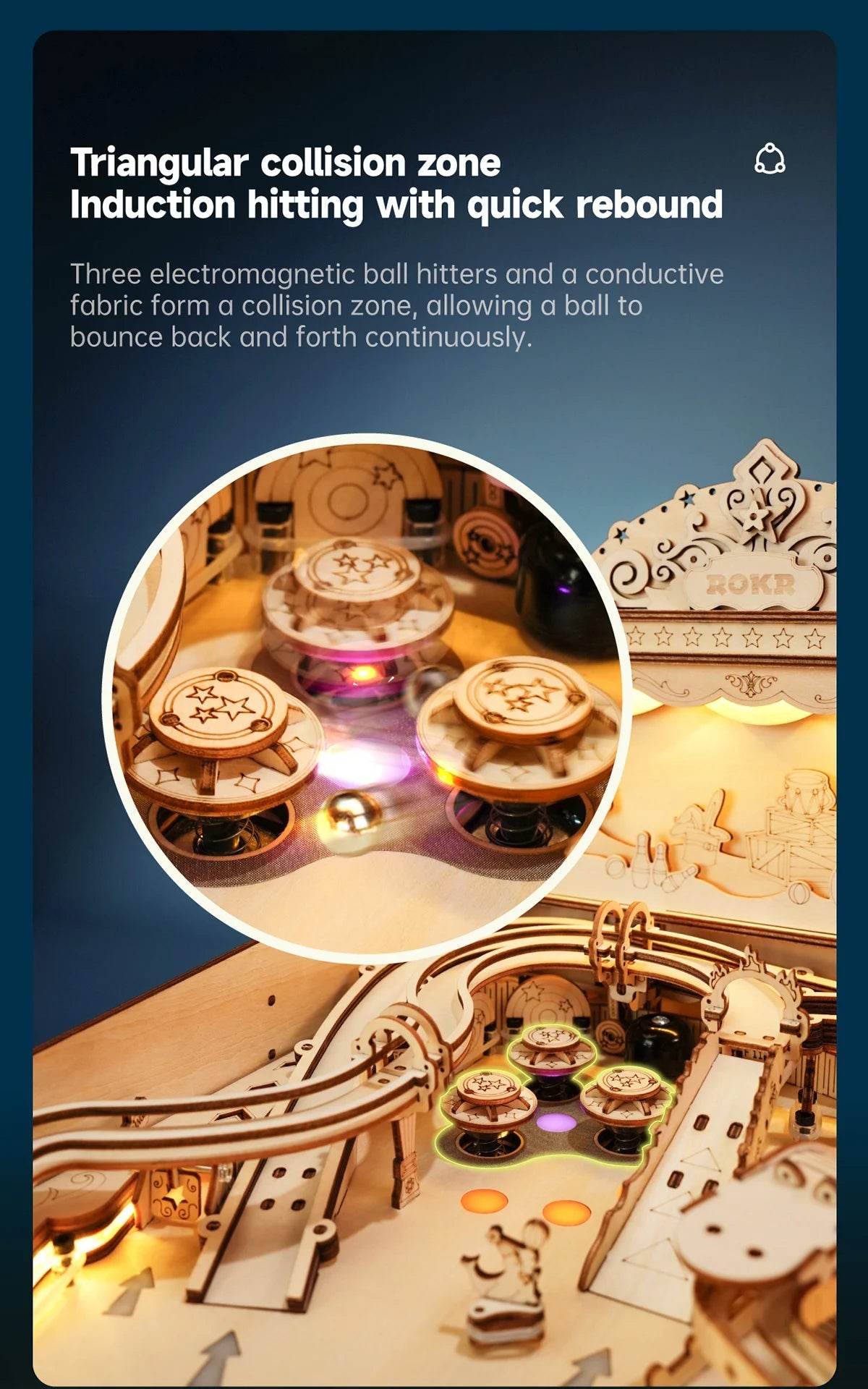 Robotime ROKR 3D Pinball for Kid Adults Family Fun Game 3D Puzzle - ToylandEU