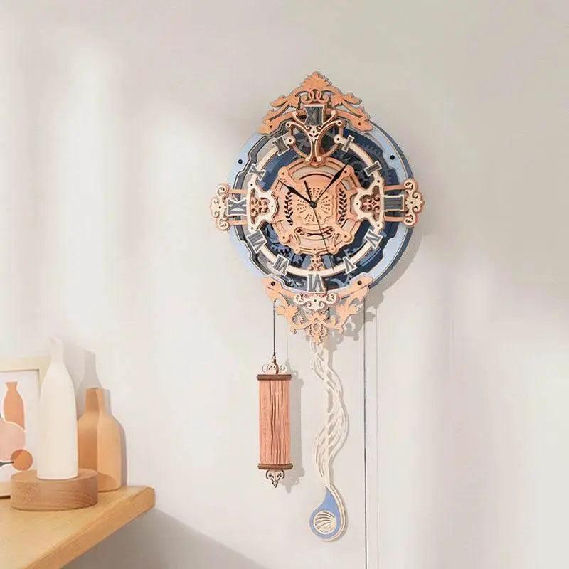  Robotime ROKR 3D Wooden Puzzle Wall Clock Model Toys -  ToylandEU™