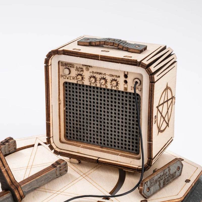 Robotime ROKR Electric Guitar 3D Wooden Puzzle Set for Kids Adults 3D Puzzle - ToylandEU