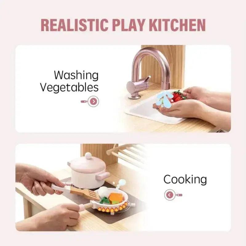  Robotime Robud Wooden Play Kitchen Set for Creative Play -  ToylandEU™