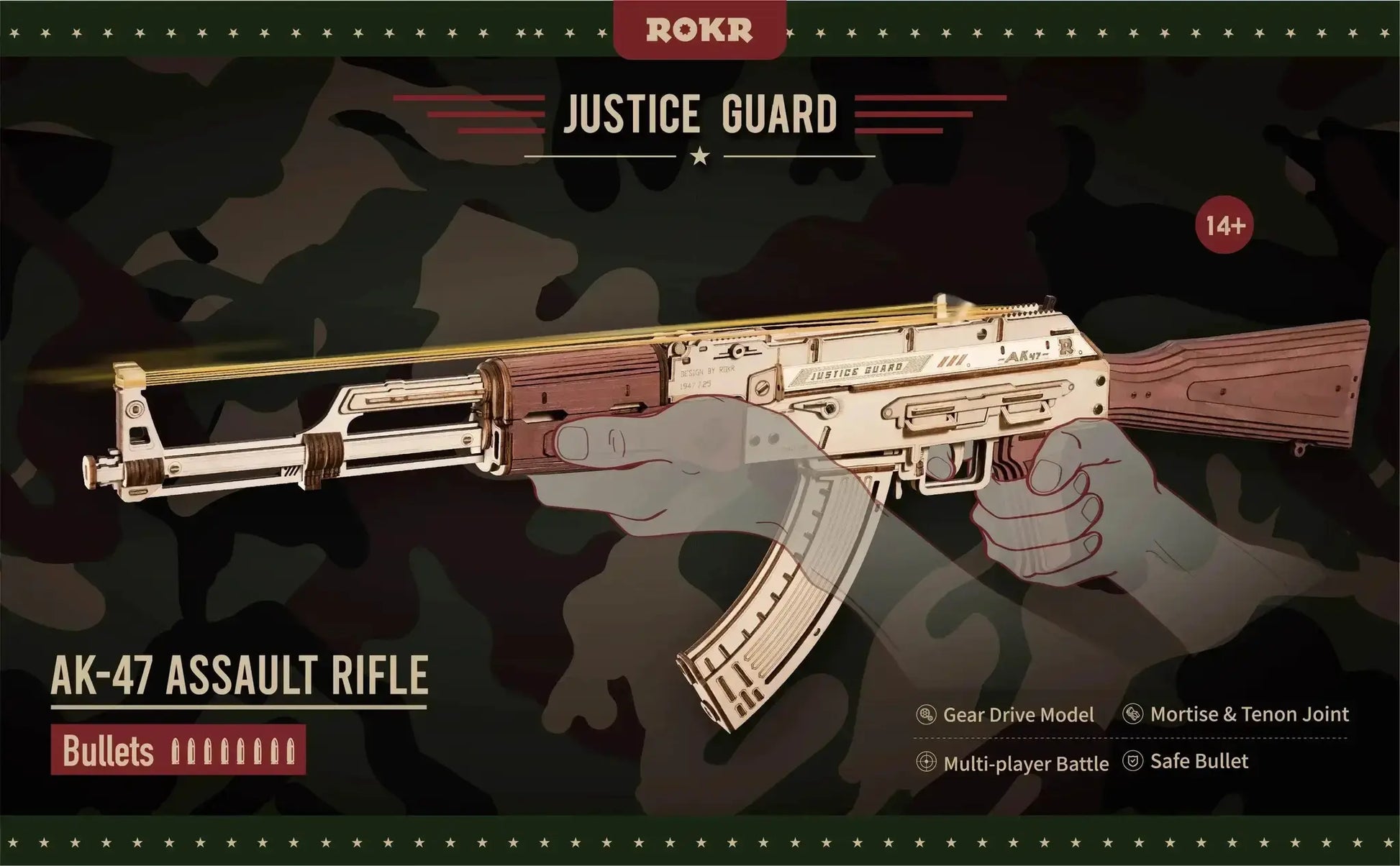  Robotime Rokr 3D Wooden Puzzle Mini Toys Gun LQ502 -  ToylandEU™