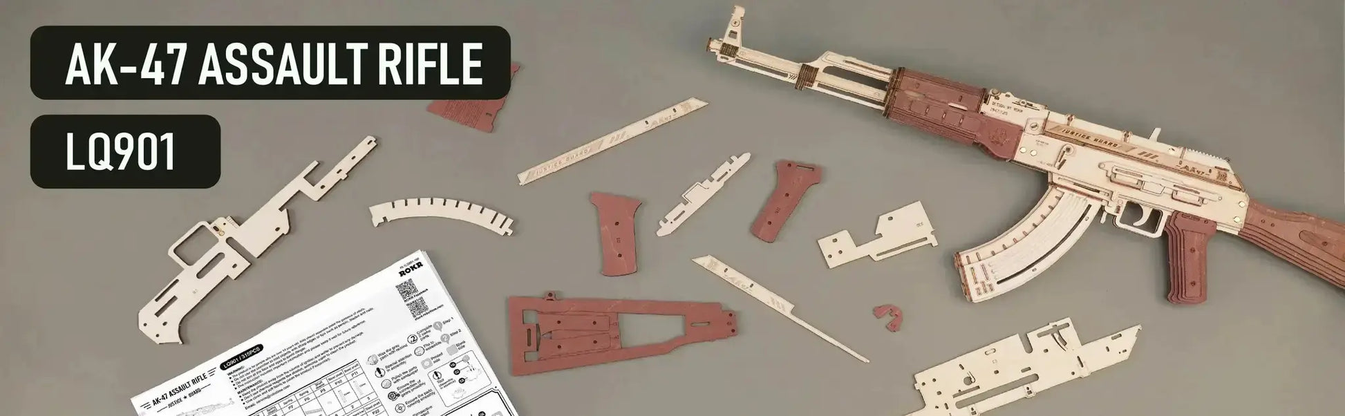  Robotime Rokr 3D Wooden Puzzle Mini Toys Gun LQ502 -  ToylandEU™