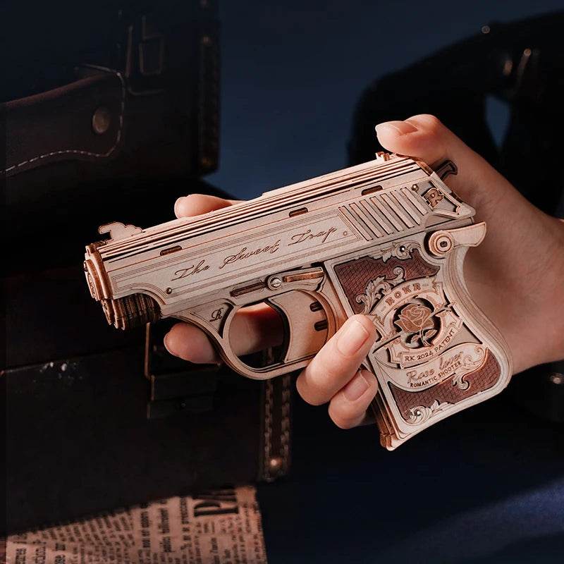 Robotime Rokr 3D Wooden Puzzle Mini Toys Gun LQ502 Xmas Gift - ToylandEU