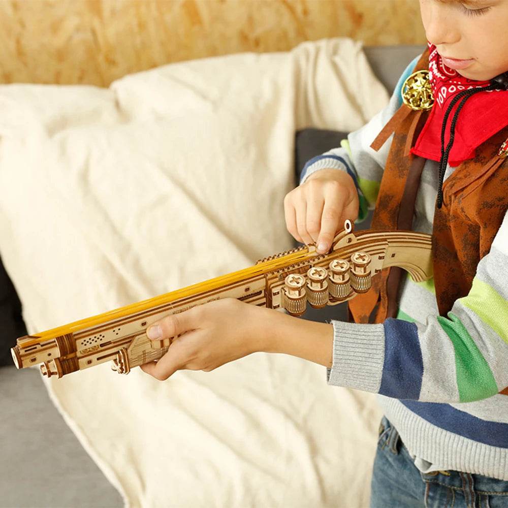 Robotime Rokr 3D Wooden Puzzle Mini Toys Gun LQ502 Xmas Gift - ToylandEU