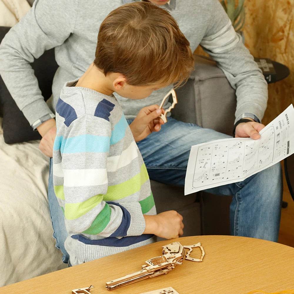 Robotime Rokr 3D Wooden Puzzle Mini Toys Gun LQ502 Xmas Gift - ToylandEU