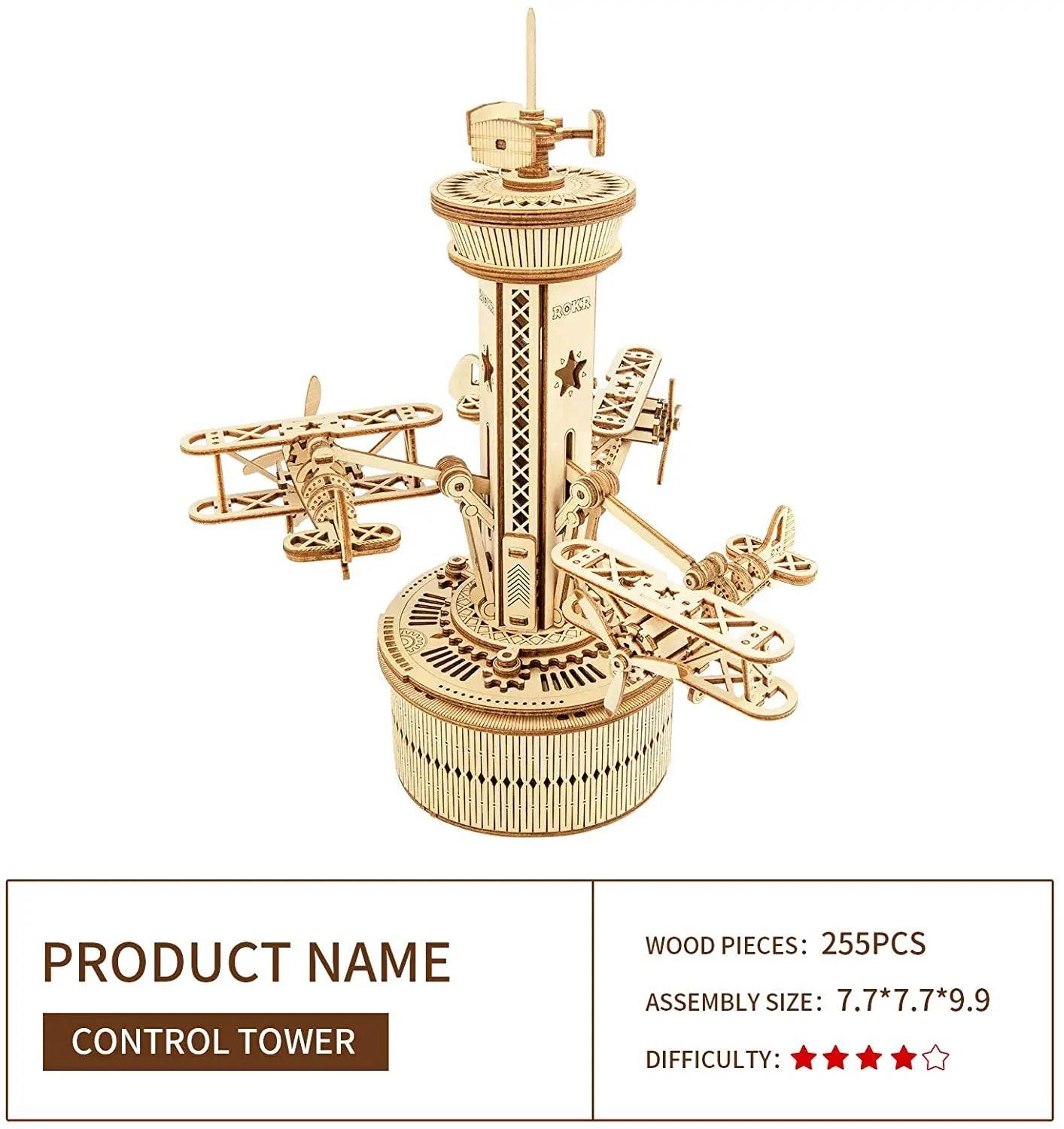 Robotime Rokr 84pcs Rotatable DIY 3D Starry Night Kit 3D Puzzle - ToylandEU