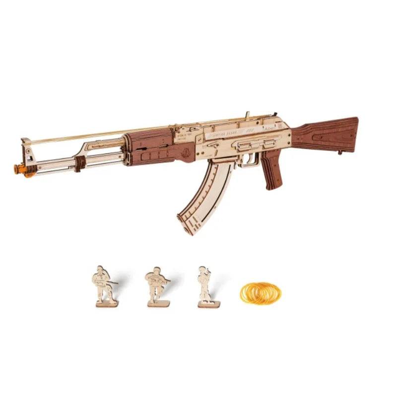 Robotime Rokr Automatic Rifle AK-47 Gun Blocks Model Kit 3D Puzzle - ToylandEU