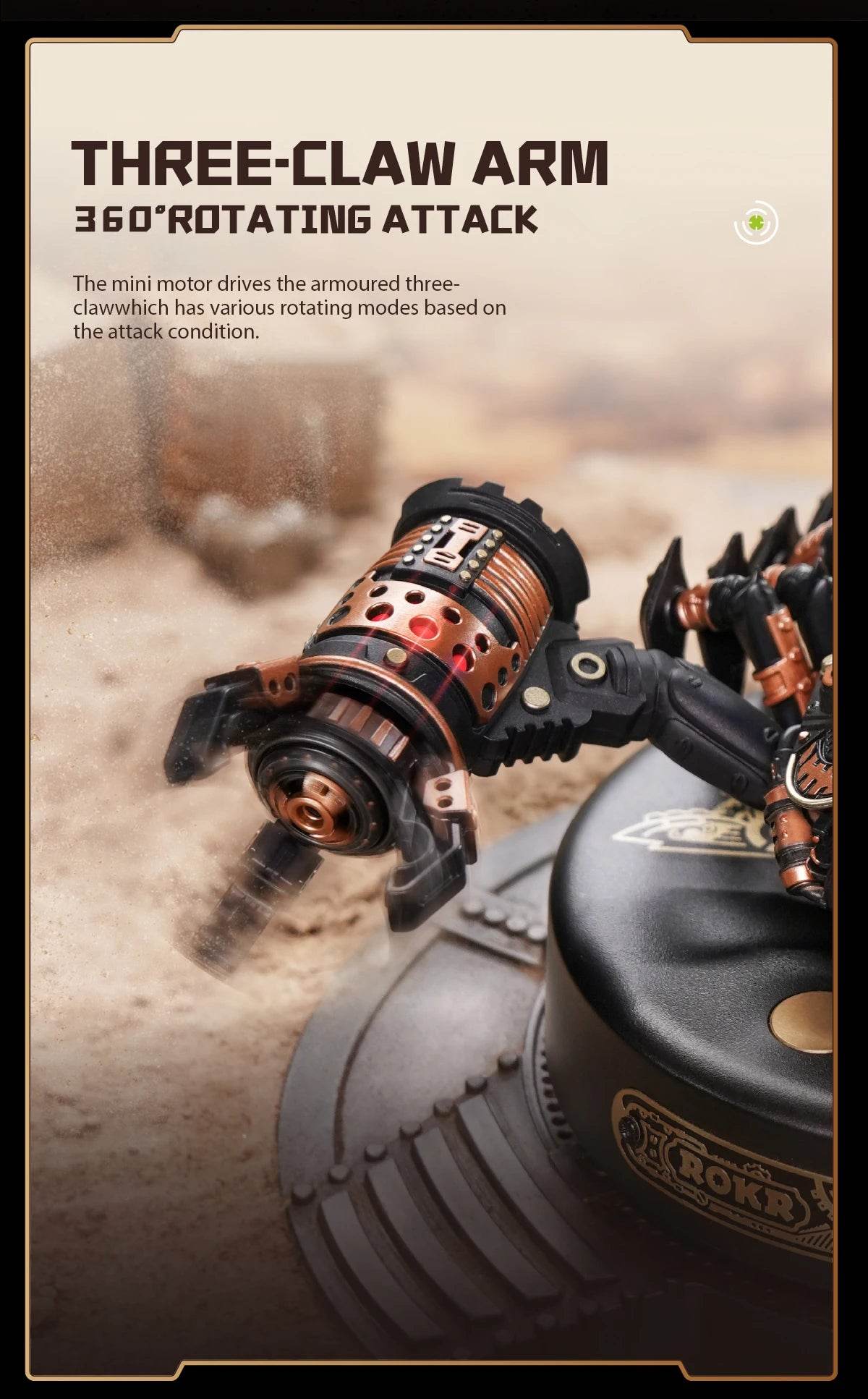 Robotime Rokr Emperor Scorpion 3D Puzzle with Motor & Light 3D Puzzle - ToylandEU