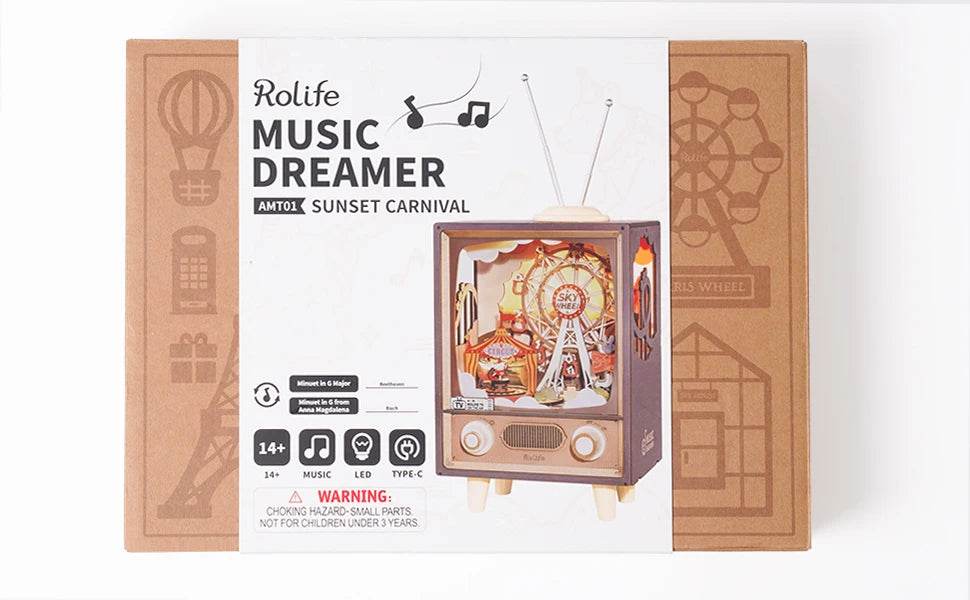 Robotime Rokr Magic Piano 3D Puzzles Unique Desk Decor Gift - ToylandEU