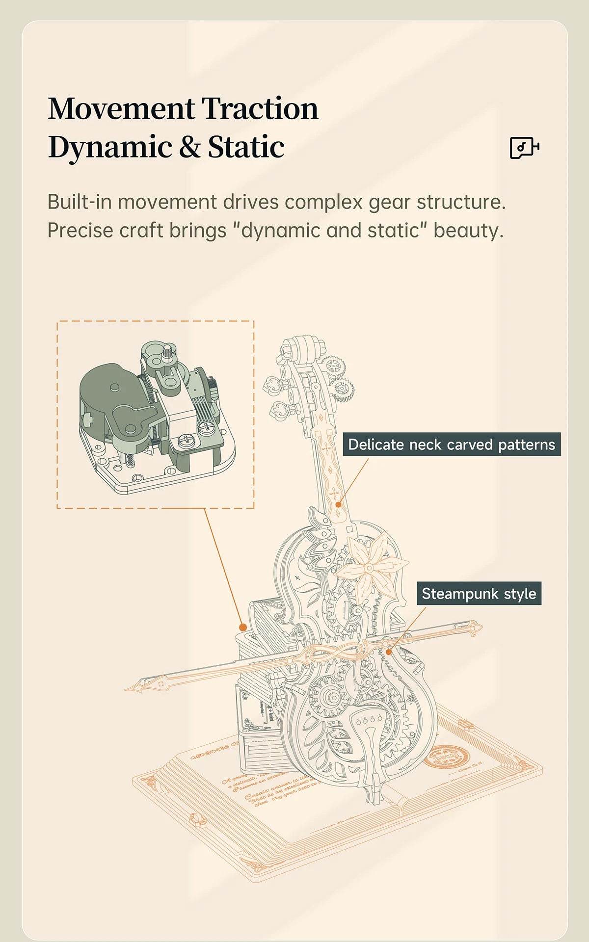 Robotime Rokr Magic Piano 3D Puzzles Unique Desk Decor Gift - ToylandEU
