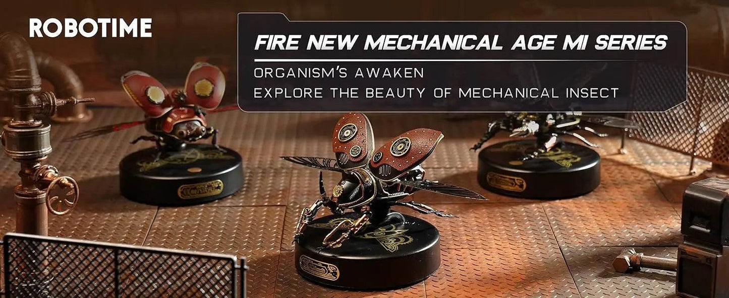 Robotime Rokr Rhinoceros Beetle Model Building Kits Mechanical 3D Puzzles Games Birthday Easy Assembly 3D Puzzle - ToylandEU