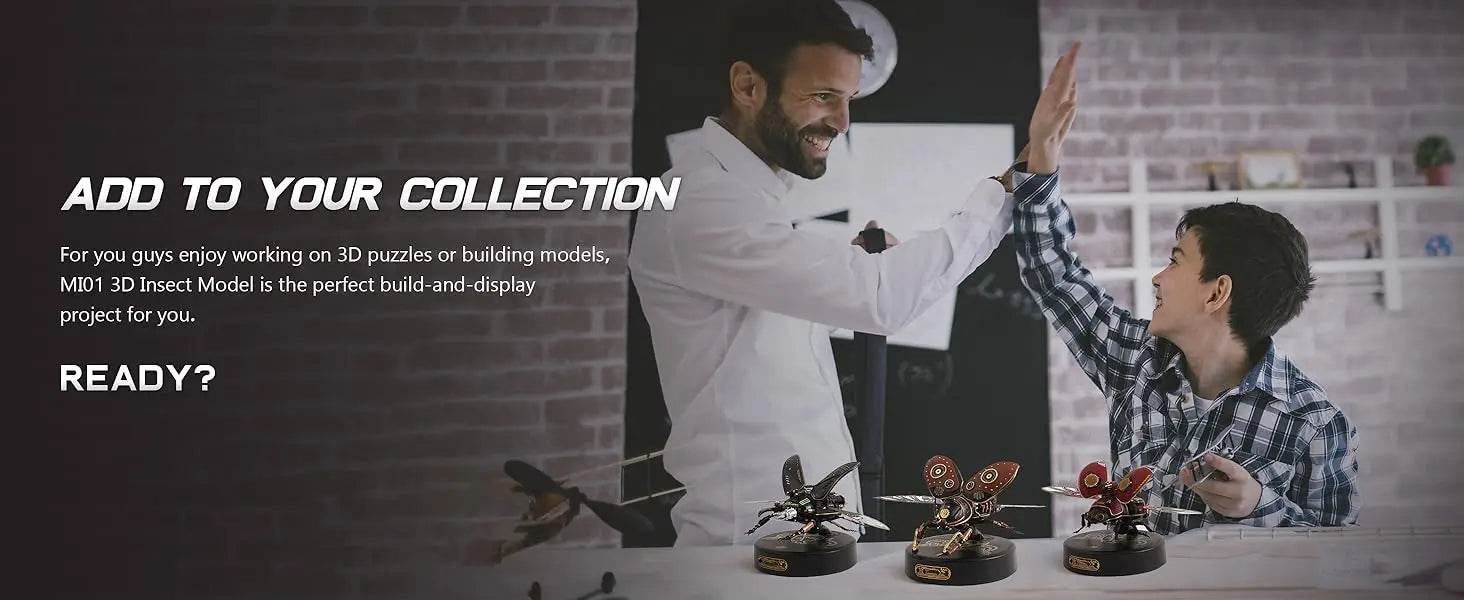 Robotime Rokr Rhinoceros Beetle Model Building Kits Mechanical 3D Puzzles Games Birthday Easy Assembly 3D Puzzle - ToylandEU