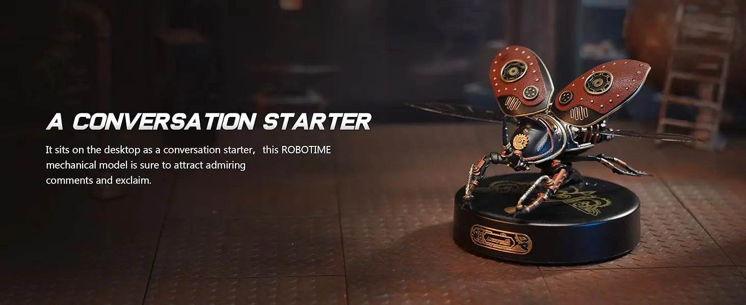 Robotime Rokr Rhinoceros Beetle Model Building Kits Mechanical 3D Puzzles Games Birthday Easy Assembly 3D Puzzle - ToylandEU