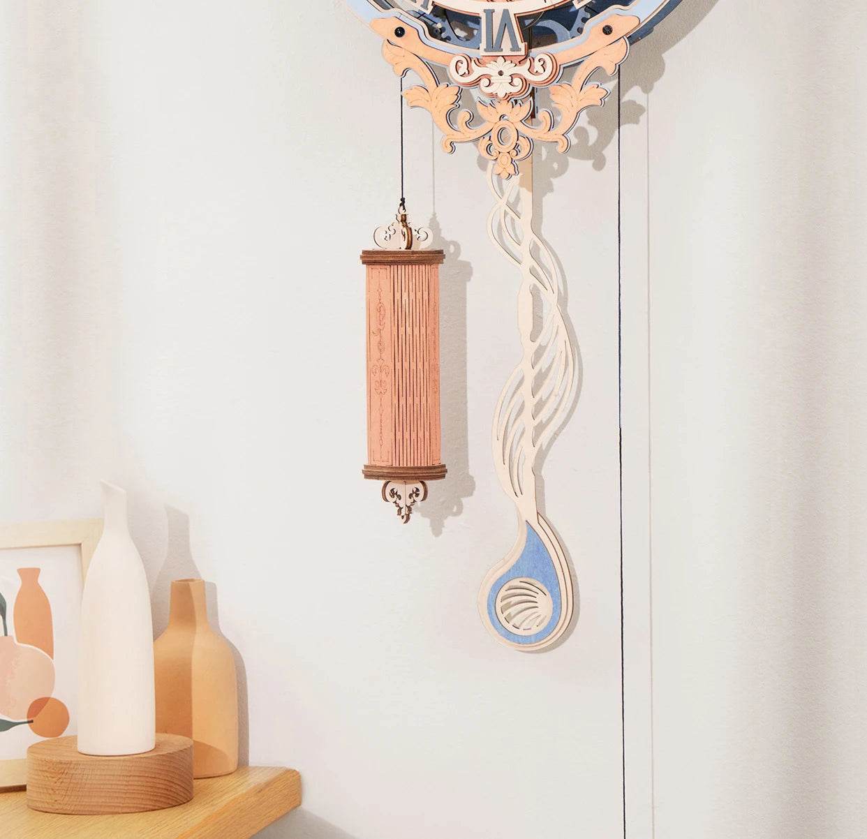 Robotime Rokr Romantic Note Wall Clock 3D Wooden Puzzle Set 3D Puzzle - ToylandEU