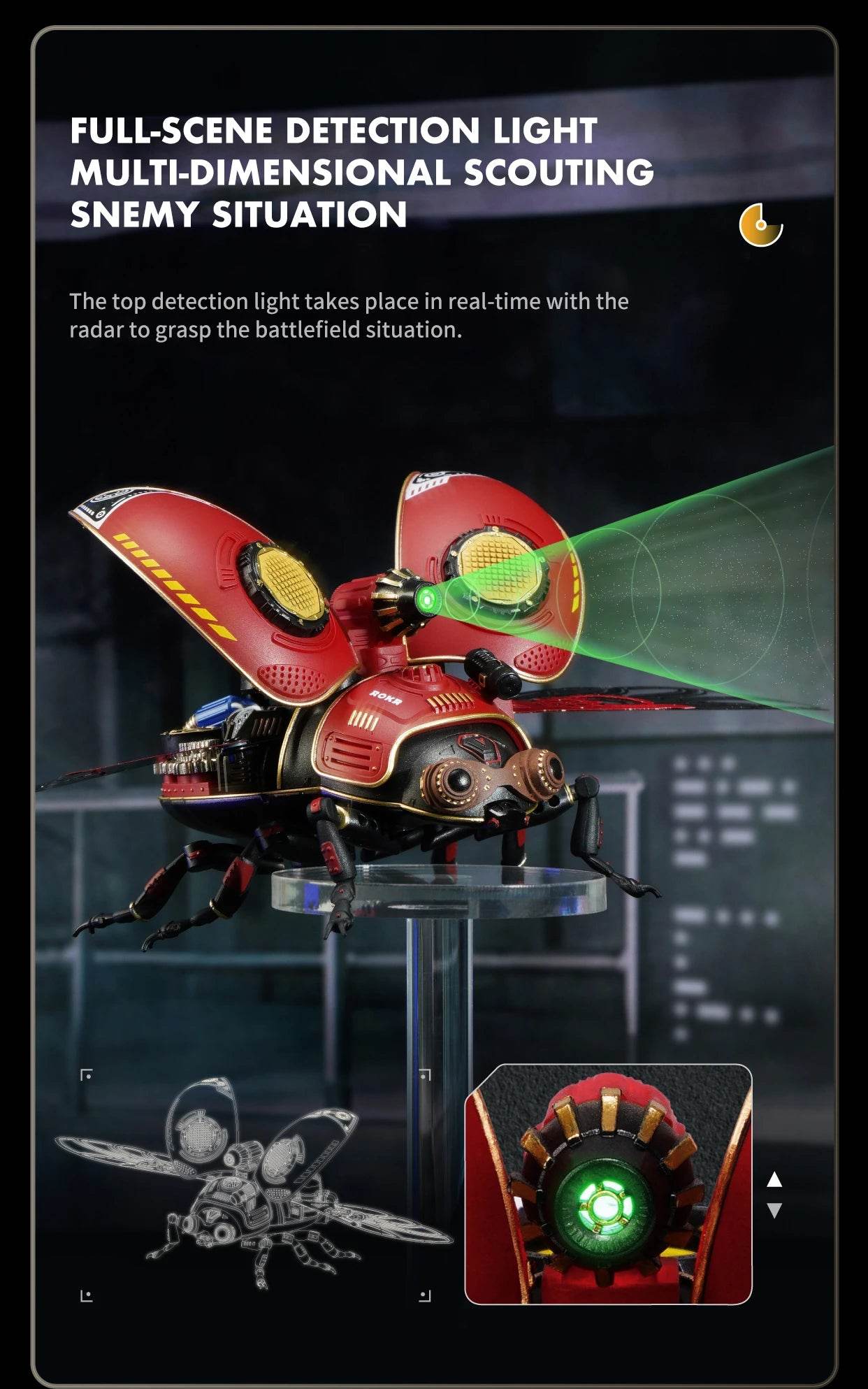 Robotime Rokr Scout Beetle MI02 3D Puzzle Easy Assembly 3D Puzzle - ToylandEU