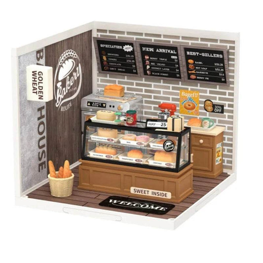 Robotime Rolife 3D Puzzle Super Store Golden Wheat Bakery Kit 3D Puzzle - ToylandEU