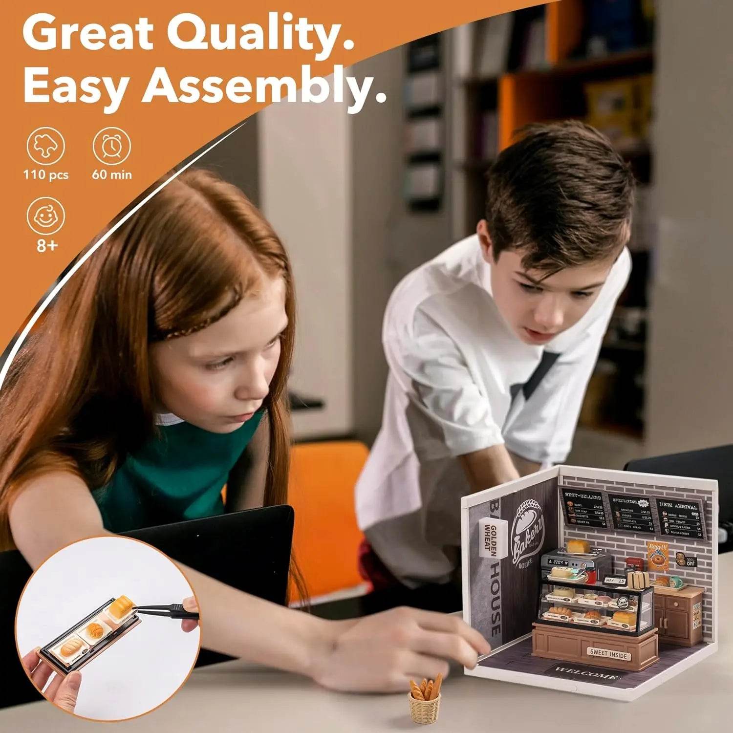 Robotime Rolife 3D Puzzle Super Store Golden Wheat Bakery Kit 3D Puzzle - ToylandEU